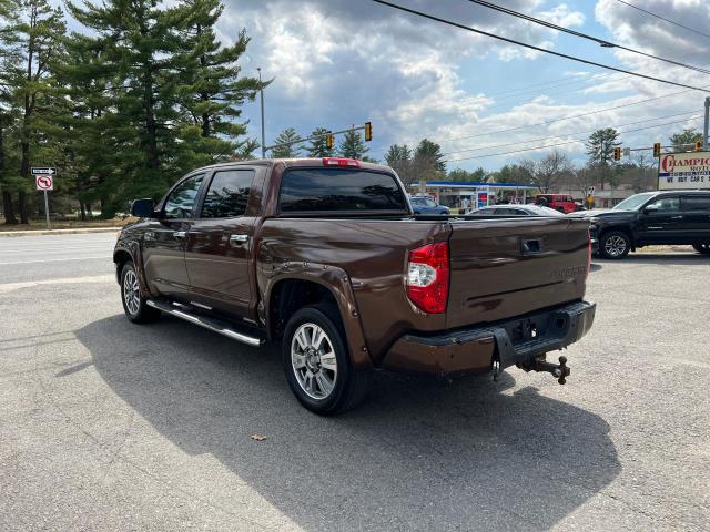 5TFGY5F1XEX162690 - 2014 TOYOTA TUNDRA CREWMAX PLATINUM BROWN photo 3