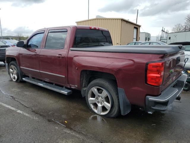 3GCUKREC5EG568279 - 2014 CHEVROLET SILVERADO K1500 LT MAROON photo 2