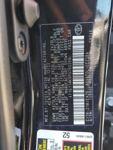 4T1G11AKXPU760260 - 2023 TOYOTA CAMRY SE NIGHT SHADE BLACK photo 13