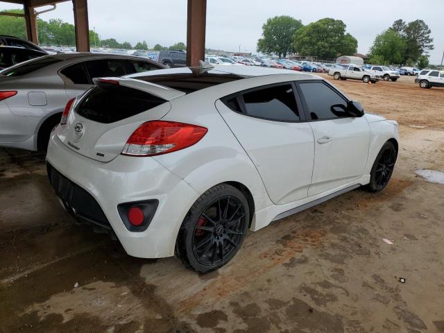 KMHTC6AE7EU208034 - 2014 HYUNDAI VELOSTER TURBO WHITE photo 3