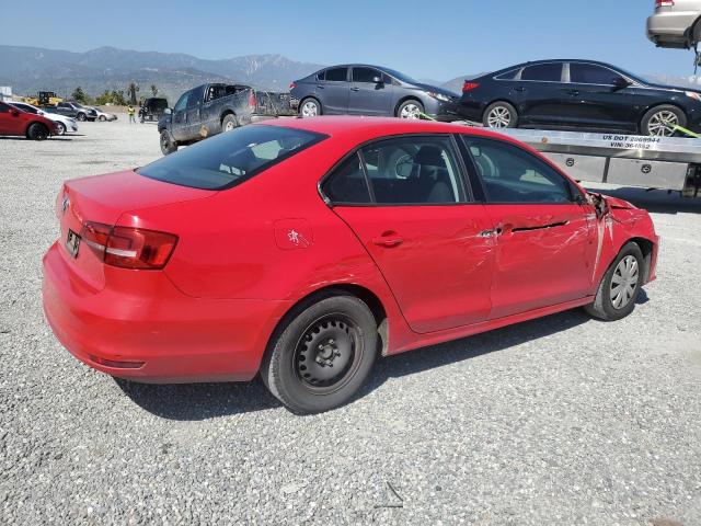 3VW2K7AJ7FM313715 - 2015 VOLKSWAGEN JETTA BASE RED photo 3