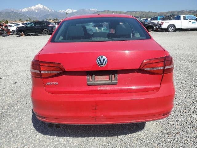 3VW2K7AJ7FM313715 - 2015 VOLKSWAGEN JETTA BASE RED photo 6