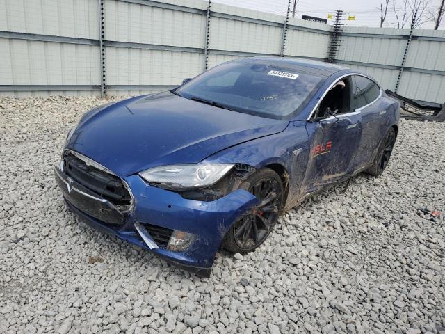 5YJSA1E40GF136468 - 2016 TESLA MODEL S Կապույտ լուսանկար 1