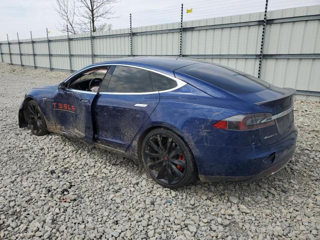 5YJSA1E40GF136468 - 2016 TESLA MODEL S Կապույտ լուսանկար 2