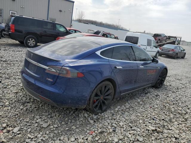 5YJSA1E40GF136468 - 2016 TESLA MODEL S Կապույտ լուսանկար 3