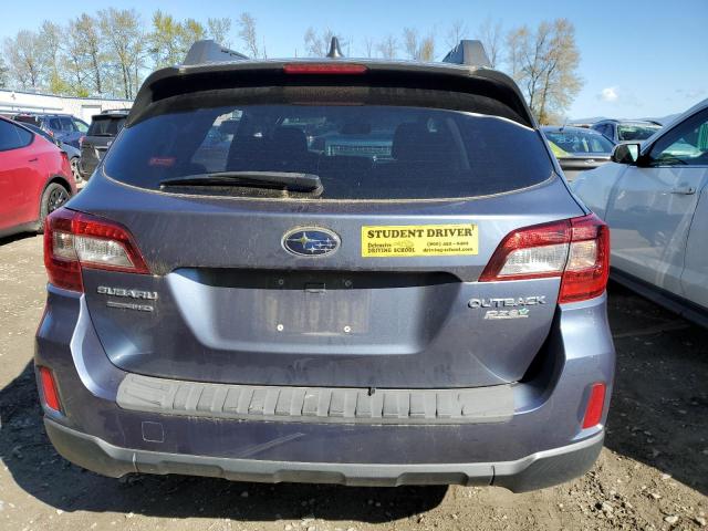 4S4BSAFCXH3355077 - 2017 SUBARU OUTBACK 2.5I PREMIUM BLUE photo 6