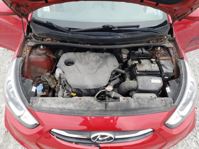 KMHCT4AEXHU304751 - 2017 HYUNDAI ACCENT SE RED photo 11