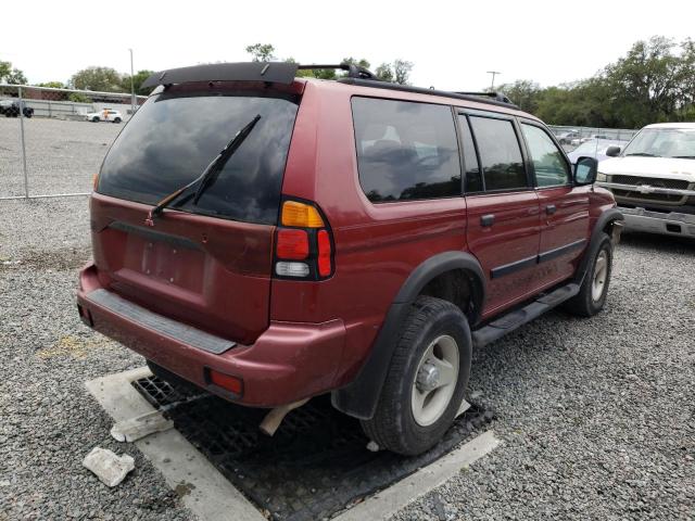 JA4LS31H9YP012819 - 2000 MITSUBISHI MONTERO SPORT LS BURGUNDY photo 3