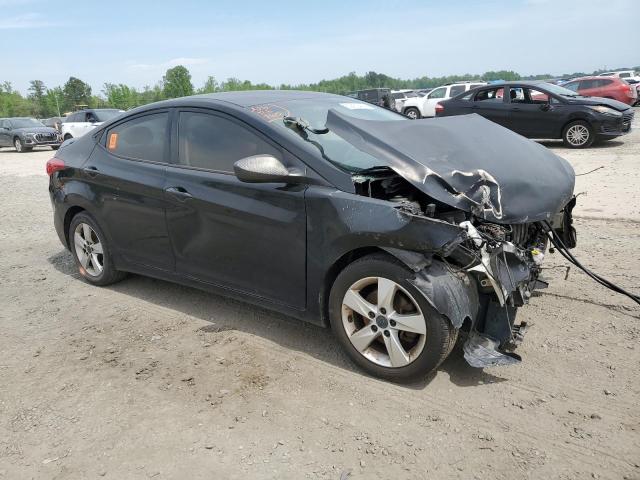 5NPDH4AEXDH384017 - 2013 HYUNDAI ELANTRA GLS BLACK photo 4