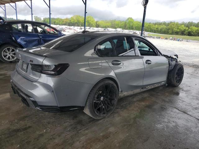 WBS43AY0XPFP19873 - 2023 BMW M3 COMPETITION GRAY photo 3