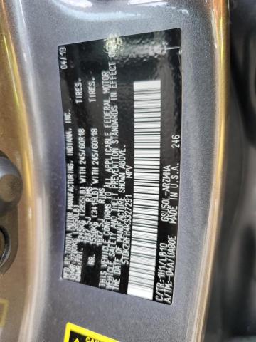 5TDKZRFH4KS327291 - 2019 TOYOTA HIGHLANDER SE GRAY photo 13