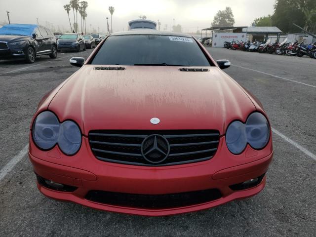 WDBSK75F06F112553 - 2006 MERCEDES-BENZ SL 500 RED photo 5