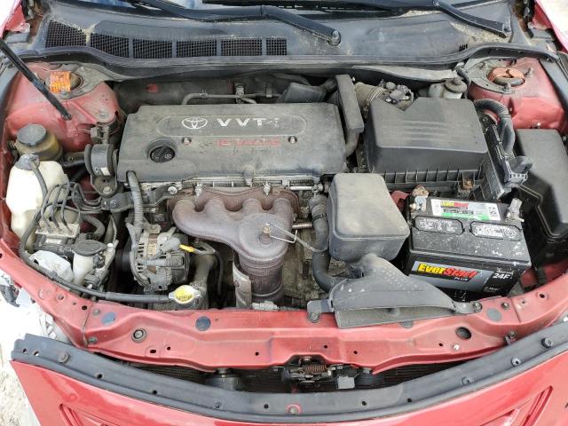 4T1BE46K98U210672 - 2008 TOYOTA CAMRY CE RED photo 11