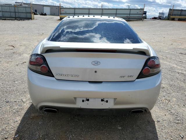 KMHHN66F57U248844 - 2007 HYUNDAI TIBURON GT SILVER photo 6