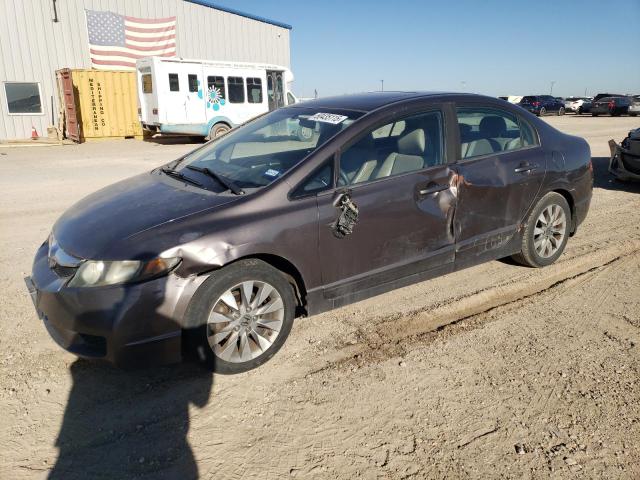 19XFA1F94AE009618 - 2010 HONDA CIVIC EXL TAN photo 1