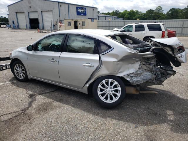 3N1AB7AP3KY214639 - 2019 NISSAN SENTRA S SILVER photo 2