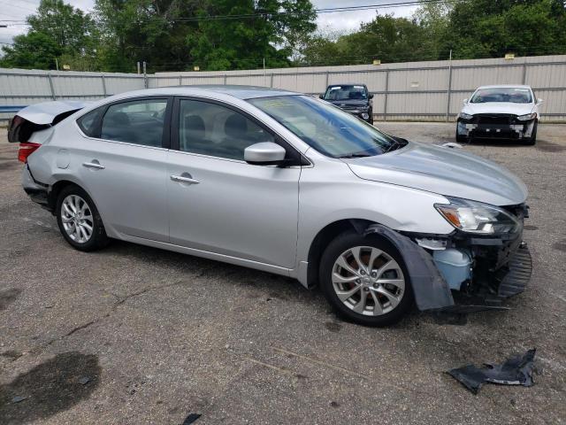 3N1AB7AP3KY214639 - 2019 NISSAN SENTRA S SILVER photo 4