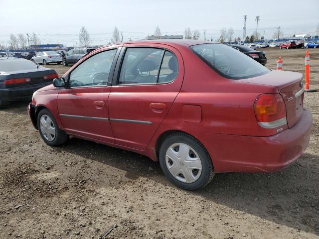 JTDBT123X35036704 - 2002 TOYOTA ECHO RED photo 2