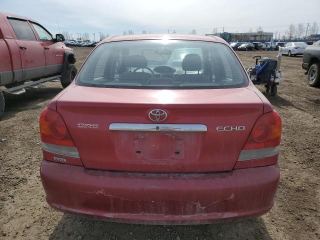 JTDBT123X35036704 - 2002 TOYOTA ECHO RED photo 6