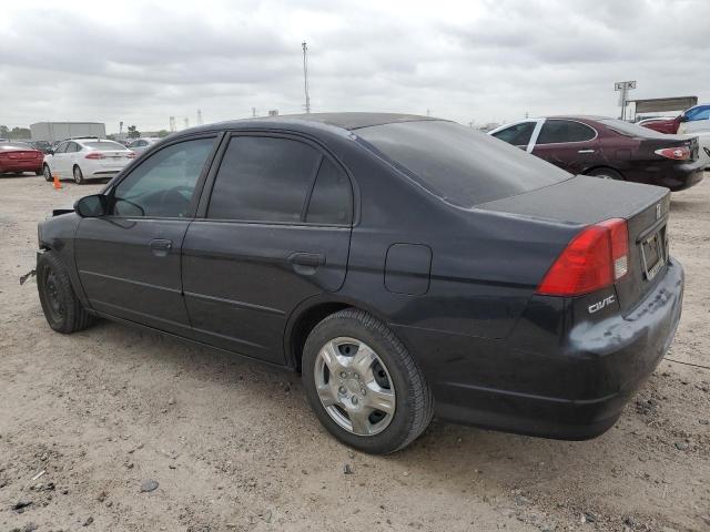 2HGES16594H621751 - 2004 HONDA CIVIC LX BLACK photo 2