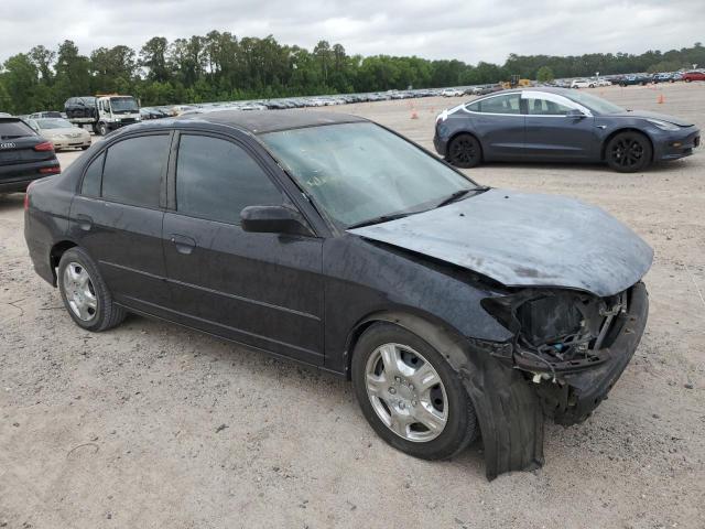 2HGES16594H621751 - 2004 HONDA CIVIC LX BLACK photo 4