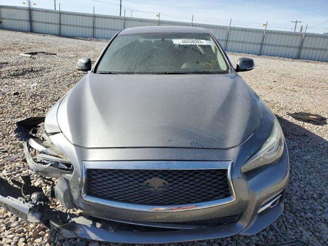 JN1BV7AR5FM421314 - 2015 INFINITI Q50 BASE GRAY photo 5