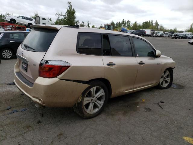 JTEDS43A482024823 - 2008 TOYOTA HIGHLANDER SPORT TAN photo 3