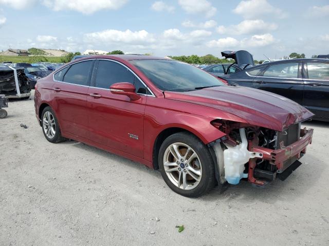 3FA6P0SU1GR363266 - 2016 FORD FUSION TITANIUM PHEV RED photo 4