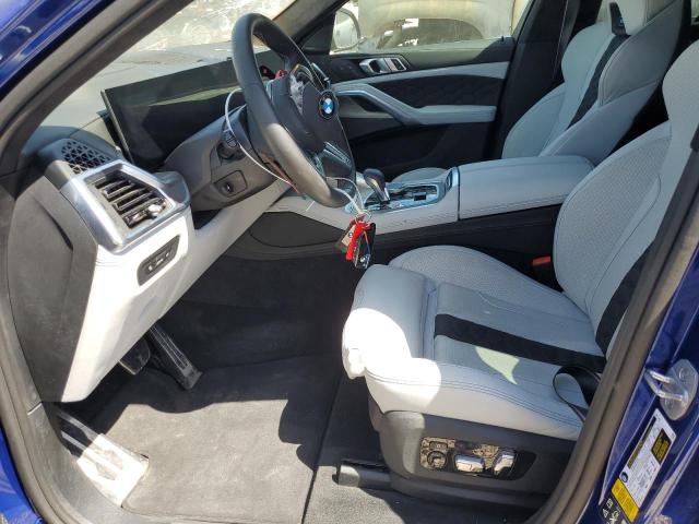 5YM23ET02R9T67216 - 2024 BMW X6 M COMPETITION BLUE photo 7