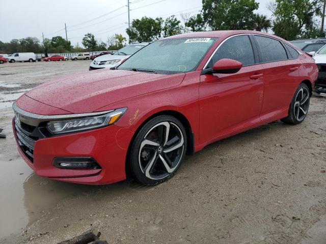 1HGCV1F31JA163565 - 2018 HONDA ACCORD SPORT RED photo 1