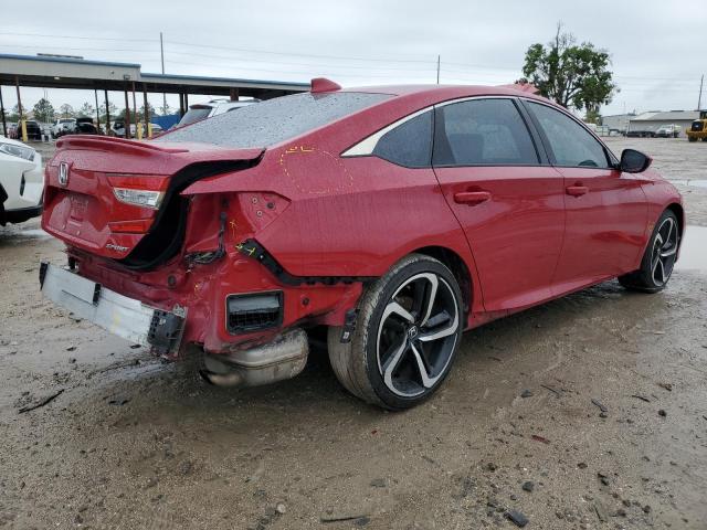 1HGCV1F31JA163565 - 2018 HONDA ACCORD SPORT RED photo 3