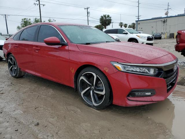 1HGCV1F31JA163565 - 2018 HONDA ACCORD SPORT RED photo 4