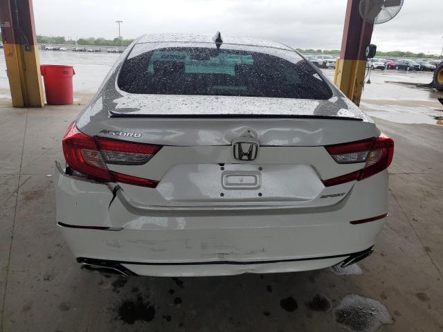 1HGCV1F36NA084950 - 2022 HONDA ACCORD SPORT WHITE photo 6