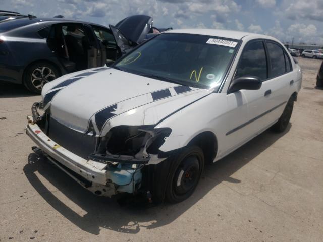 2HGES16364H607854 - 2004 HONDA CIVIC DX VP WHITE photo 2