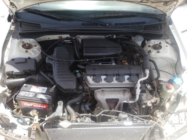 2HGES16364H607854 - 2004 HONDA CIVIC DX VP თეთრი ფოტო 7