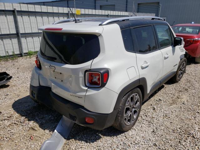 ZACCJADT1FPB46785 - 2015 JEEP RENEGADE LIMITED WHITE photo 4