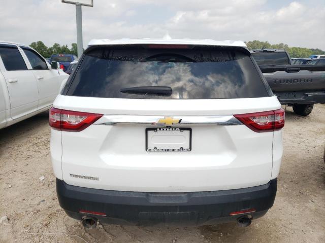 1GNERFKWXLJ268026 - 2020 CHEVROLET TRAVERSE LS WHITE photo 6