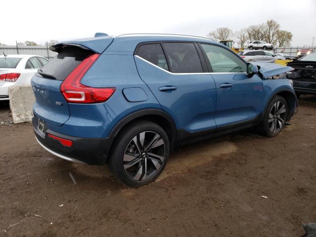 YV4L12UN0P2988842 - 2023 VOLVO XC40 PLUS BLUE photo 3