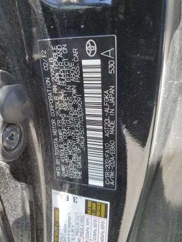 JTKJF5C77C3039091 - 2012 TOYOTA SCION TC 黑色 照片 12