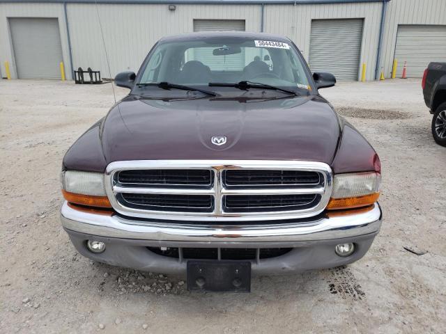 1D7HL48N04S608988 - 2004 DODGE DAKOTA QUAD SLT BURGUNDY photo 5