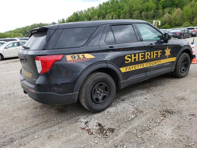 1FM5K8AB4MGC01018 - 2021 FORD EXPLORER POLICE INTERCEPTOR BLACK photo 3