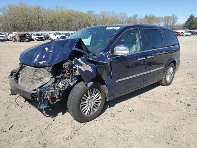 2C4RC1CG2CR415991 - 2012 CHRYSLER TOWN & COU TOURING L BLUE photo 1