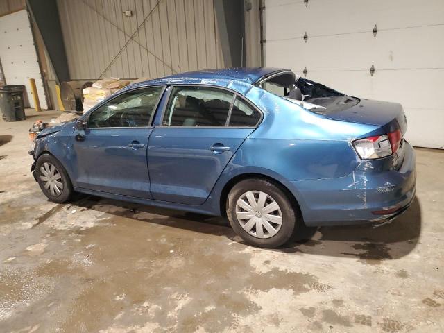 3VW2K7AJ7FM278495 - 2015 VOLKSWAGEN JETTA BASE BLUE photo 2