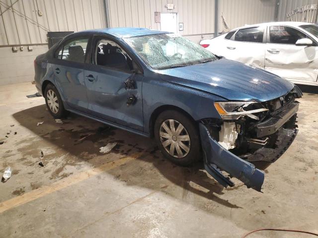 3VW2K7AJ7FM278495 - 2015 VOLKSWAGEN JETTA BASE BLUE photo 4