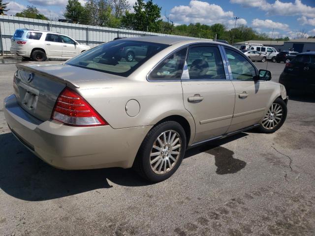 1MEFM42145G622612 - 2005 MERCURY MONTEGO PREMIER BEIGE photo 3