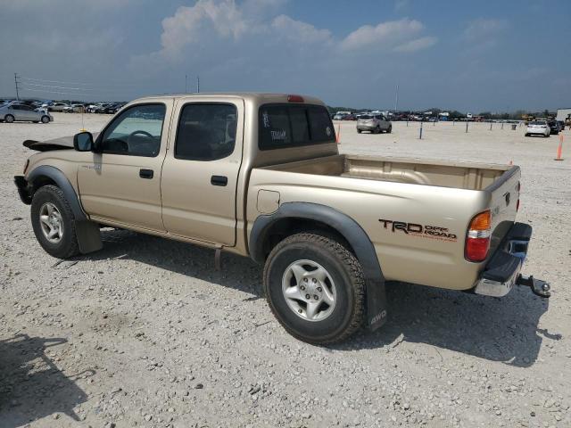 5TEHN72N91Z793449 - 2001 TOYOTA TACOMA DOUBLE CAB GOLD photo 2