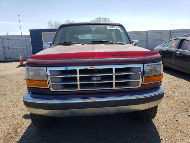 1FMEU15N6TLB62153 - 1996 FORD BRONCO U100 BURGUNDY photo 5