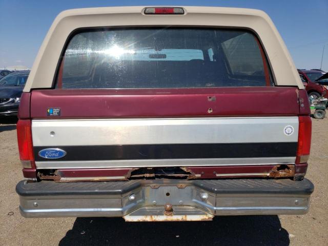 1FMEU15N6TLB62153 - 1996 FORD BRONCO U100 BURGUNDY photo 6