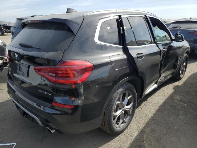 5UXTS1C09M9F41754 - 2021 BMW X3 XDRIVE30E BLACK photo 3