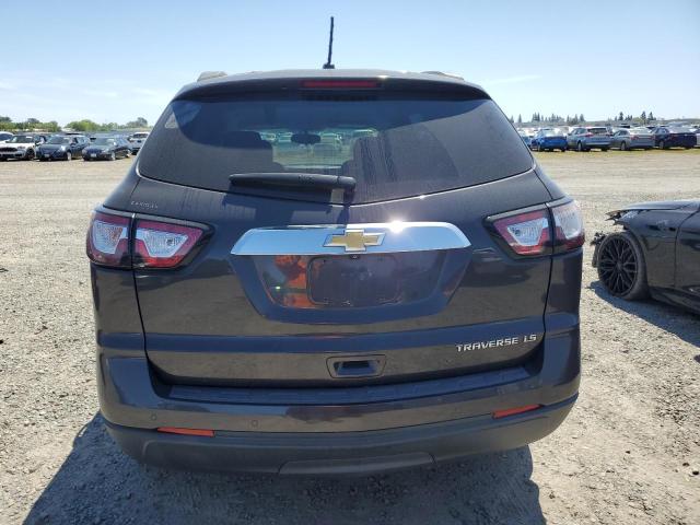 1GNKRFED4FJ329310 - 2015 CHEVROLET TRAVERSE LS GRAY photo 6